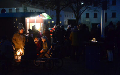 Mulled wine stand for the benefit of Hoffnungsbaum and Team Bananenflanke