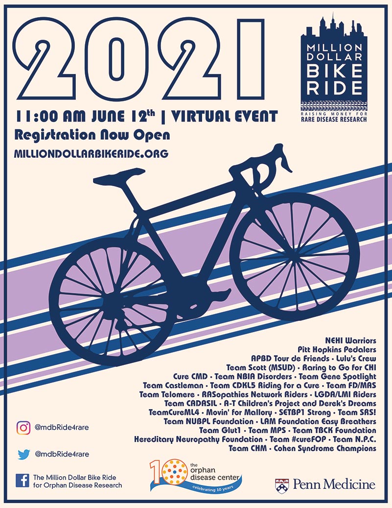 Cycling for BPAN - Million Dollar Bike Ride 2021