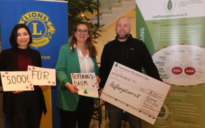 Fundraising campaign by the Mühlacker Lions Club for Hoffnungsbaum e.V.
