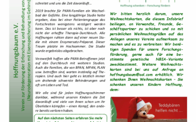 Hoffnungsbaum Information letter at the end of 2019